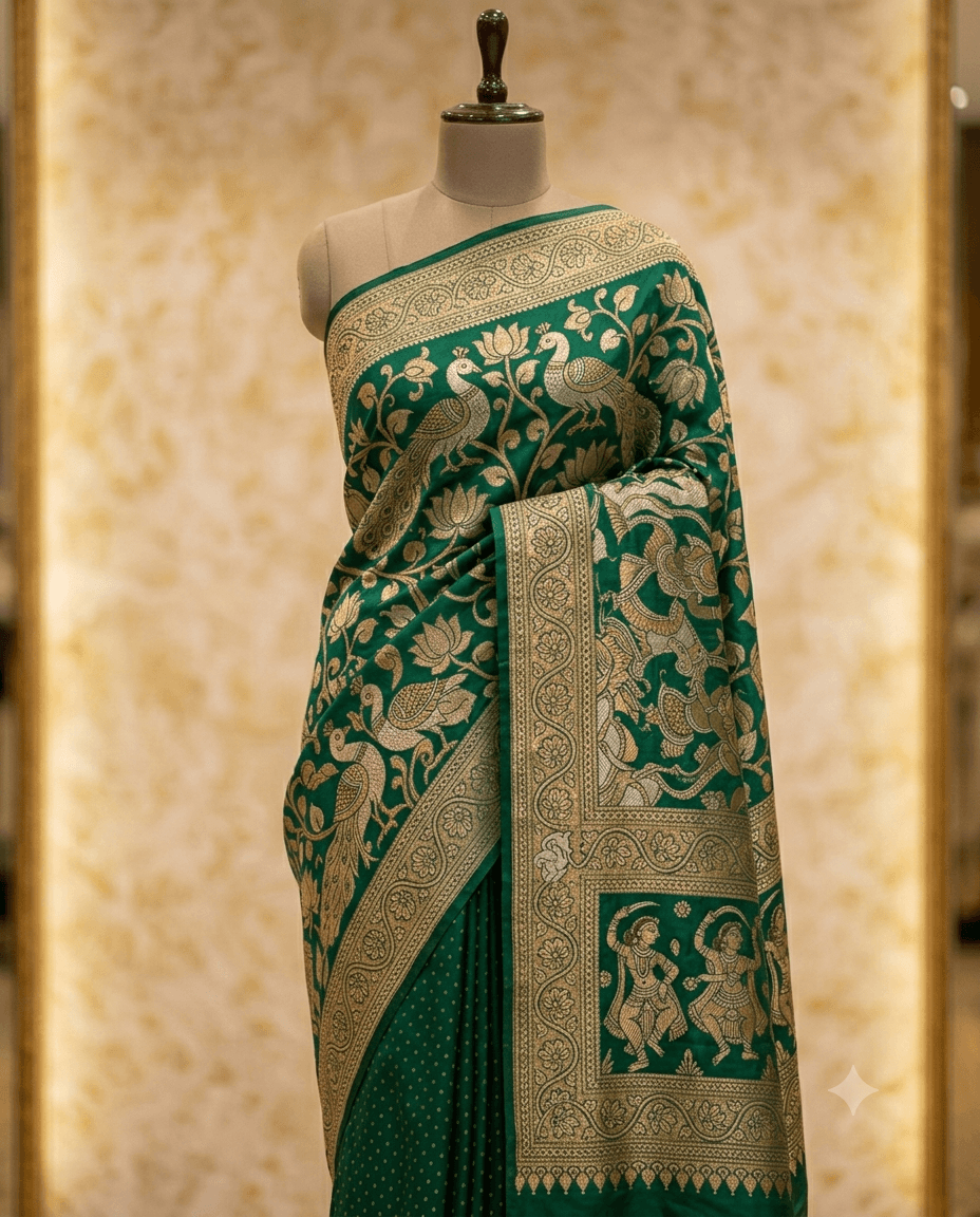 Traditional chit pallu Sarees