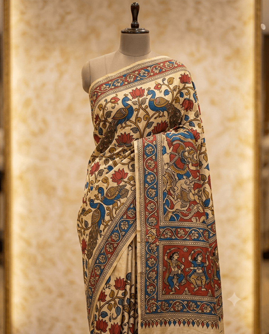 kalamkari design saree